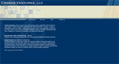 Desktop Screenshot of cronusventures.com