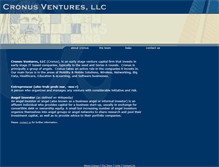Tablet Screenshot of cronusventures.com